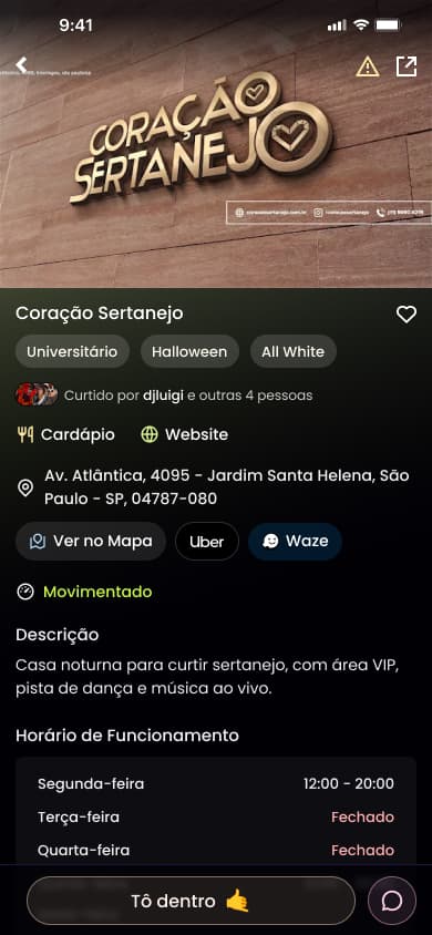 Página Rolê